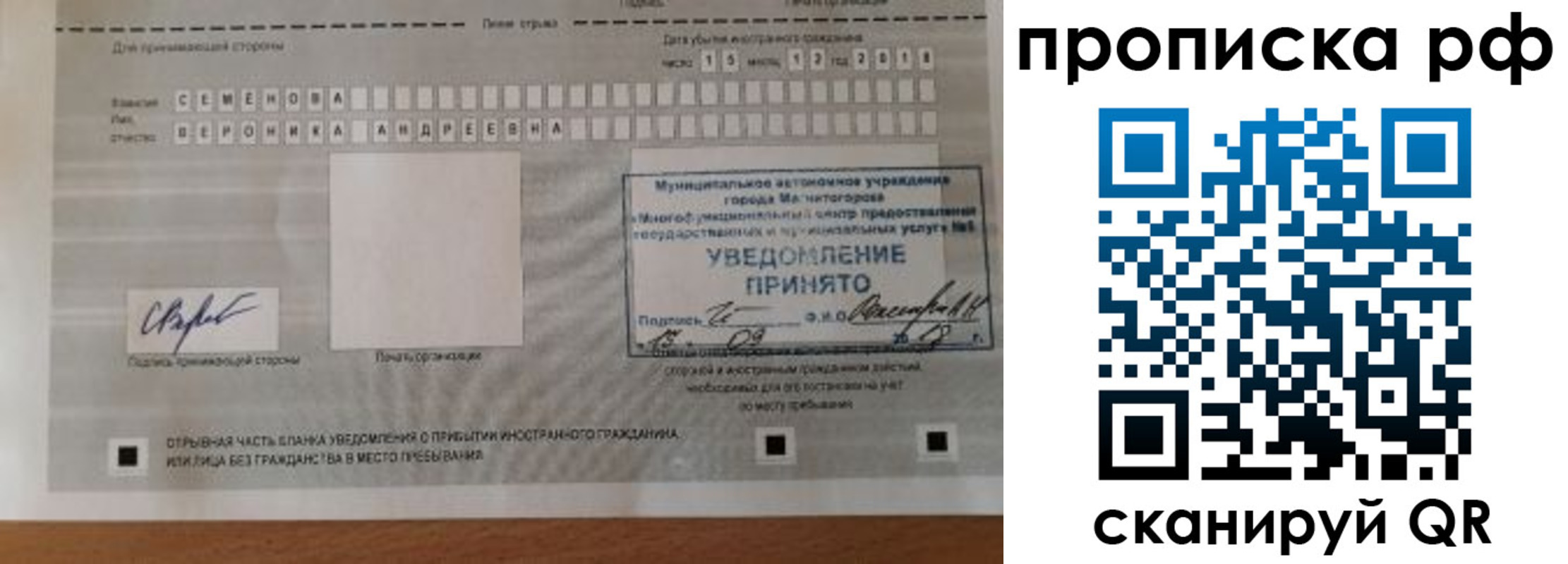 прописка паспорт в Отрадном